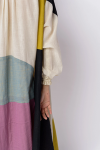 A-Line Abstract Midi Dress