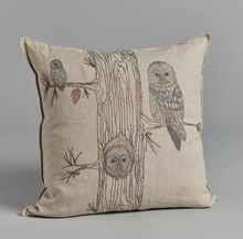 Load image into Gallery viewer, OWL FAMILY TREE PILLOW