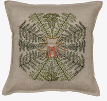 Load image into Gallery viewer, FOX WITH FERNS POCKET PILLOW