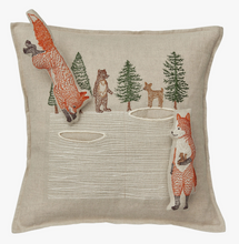 Load image into Gallery viewer, WINTER FOXES POCKET PILLOW