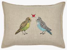 Load image into Gallery viewer, PARAKEET LOVE PILLOW