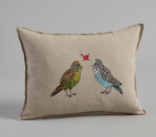 Load image into Gallery viewer, PARAKEET LOVE PILLOW