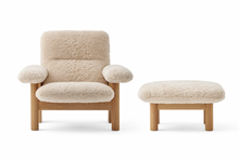 Load image into Gallery viewer, BRASILIA LOUNGE CHAIR - NATURAL SHEEPSKIN