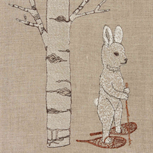 Load image into Gallery viewer, TEA TOWEL - SNOWSHOE HARE