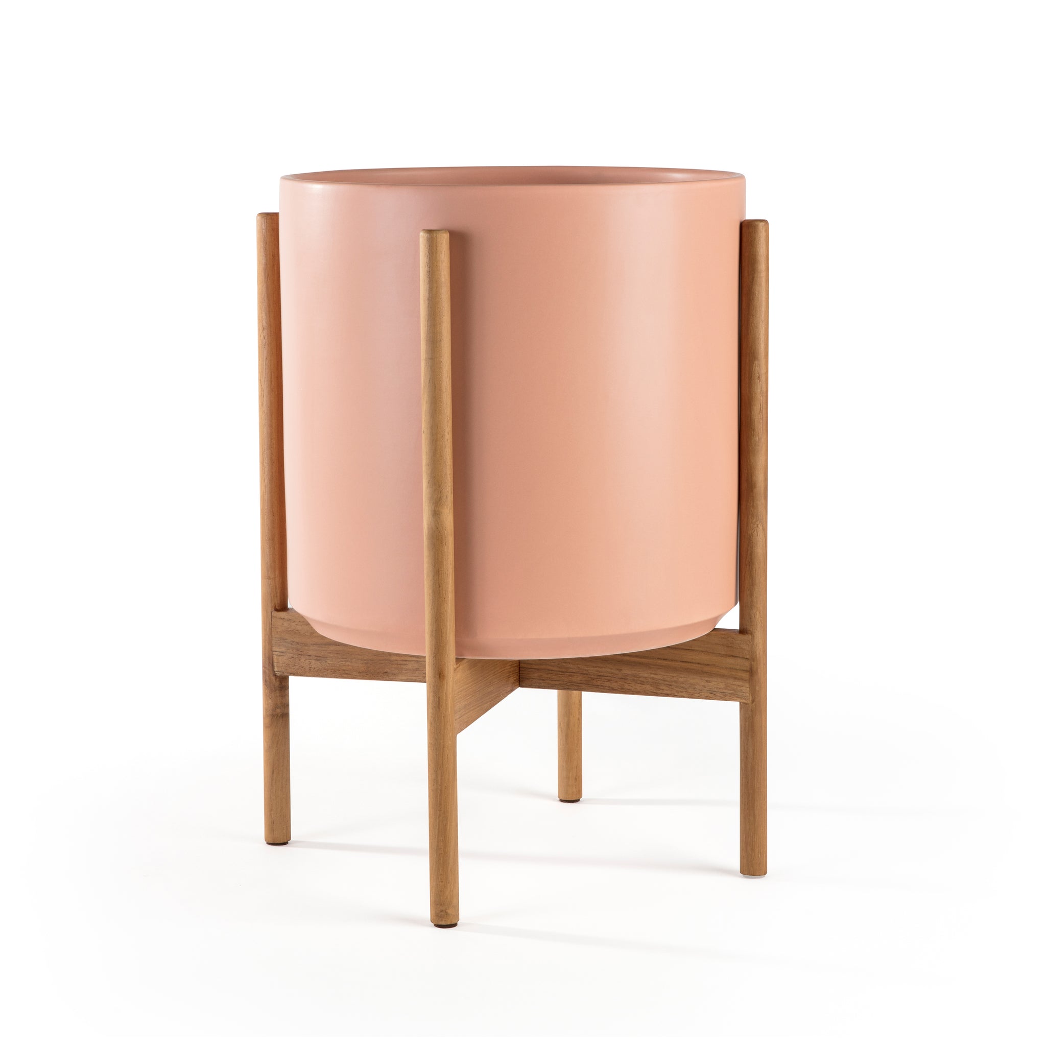 homebase terracotta plant pots TERRA-COTTA PLANTERS WITH TEAK BASE – Super Simple