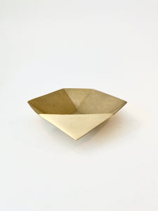 BRASS ORIGAMI BOWL - LARGE