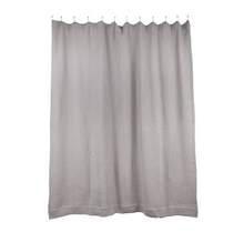 Load image into Gallery viewer, SIMPLE WAFFLE SHOWER CURTAIN - LIGHT GREY