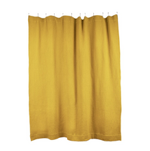 Load image into Gallery viewer, SIMPLE WAFFLE SHOWER CURTAIN - MUSTARD
