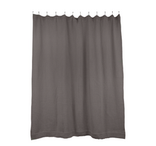 Load image into Gallery viewer, SIMPLE WAFFLE SHOWER CURTAIN - DARK GREY