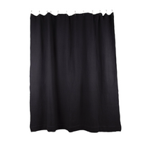 Load image into Gallery viewer, SIMPLE WAFFLE SHOWER CURTAIN - BLACK
