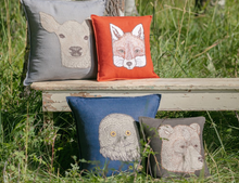 Load image into Gallery viewer, OWL APPLIQUE PILLOW
