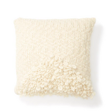 Load image into Gallery viewer, MOON SHAG PILLOW - CREAM