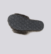 Load image into Gallery viewer, Sheepskin Fuzzy Slippers - Grey