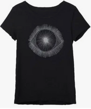 Load image into Gallery viewer, Black MQuan All Seeing Eye T-Shirt