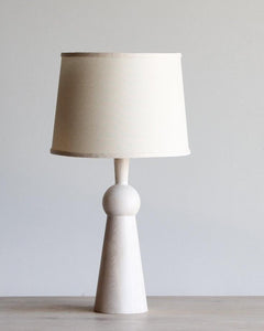 BELLA SKIRT LAMP - WHITE WASH