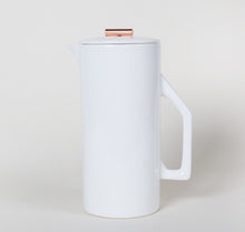 Load image into Gallery viewer, CERAMIC &amp; COPPER FRENCH PRESS  - CREAM