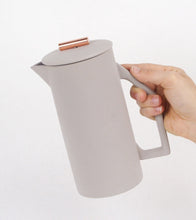 Load image into Gallery viewer, CERAMIC &amp; COPPER FRENCH PRESS  - GREY