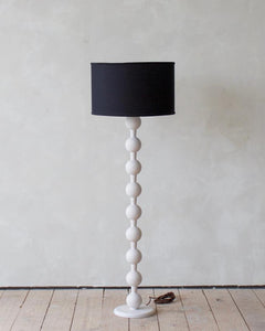 HUGO BARBELL FLOOR LAMP - WHITE WASH