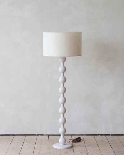 HUGO BARBELL FLOOR LAMP - WHITE WASH