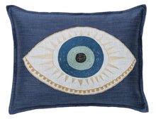 Load image into Gallery viewer, EVIL EYE APPLIQUÉ PILLOW