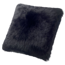 Load image into Gallery viewer, SHEARLING PILLOW - BLACK