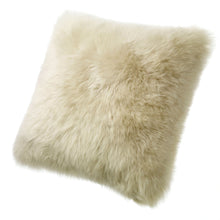 Load image into Gallery viewer, SHEARLING PILLOW - DARK LINEN