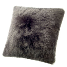 Load image into Gallery viewer, SHEARLING PILLOW - STEEL DARK GREY