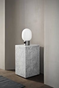 BRUSHED STEEL TABLE LAMP