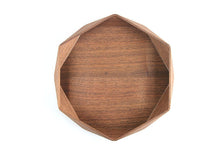Load image into Gallery viewer, FACETED WALNUT TRAY